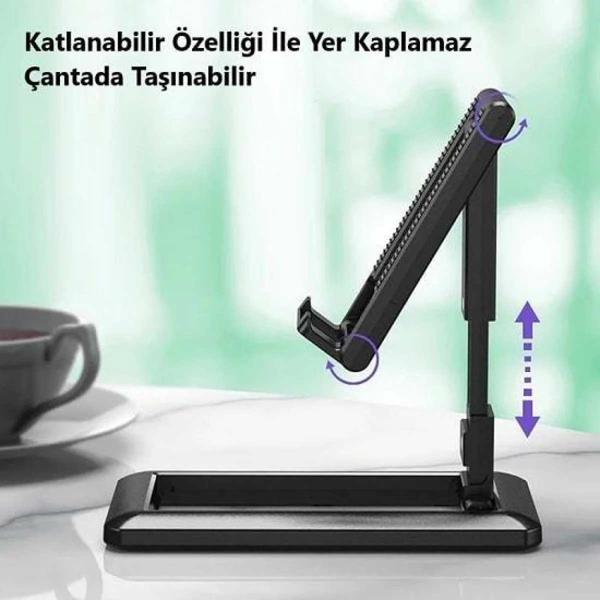 Katlanabilir Masaüstü Telefon ve Tablet Tutucu