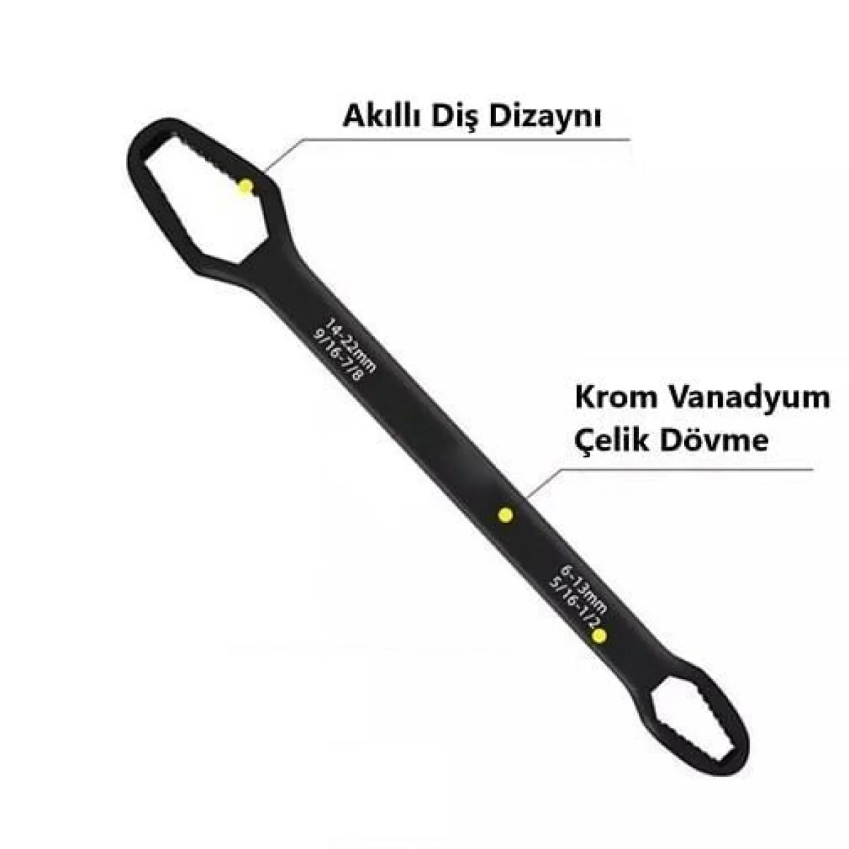 Kendinden Ayarlı Somun Anahtarı 6-13 14-22 mm