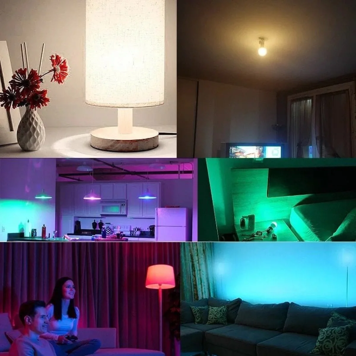 Kumandalı Renk Değiştiren Led Ampül 9W Rgb