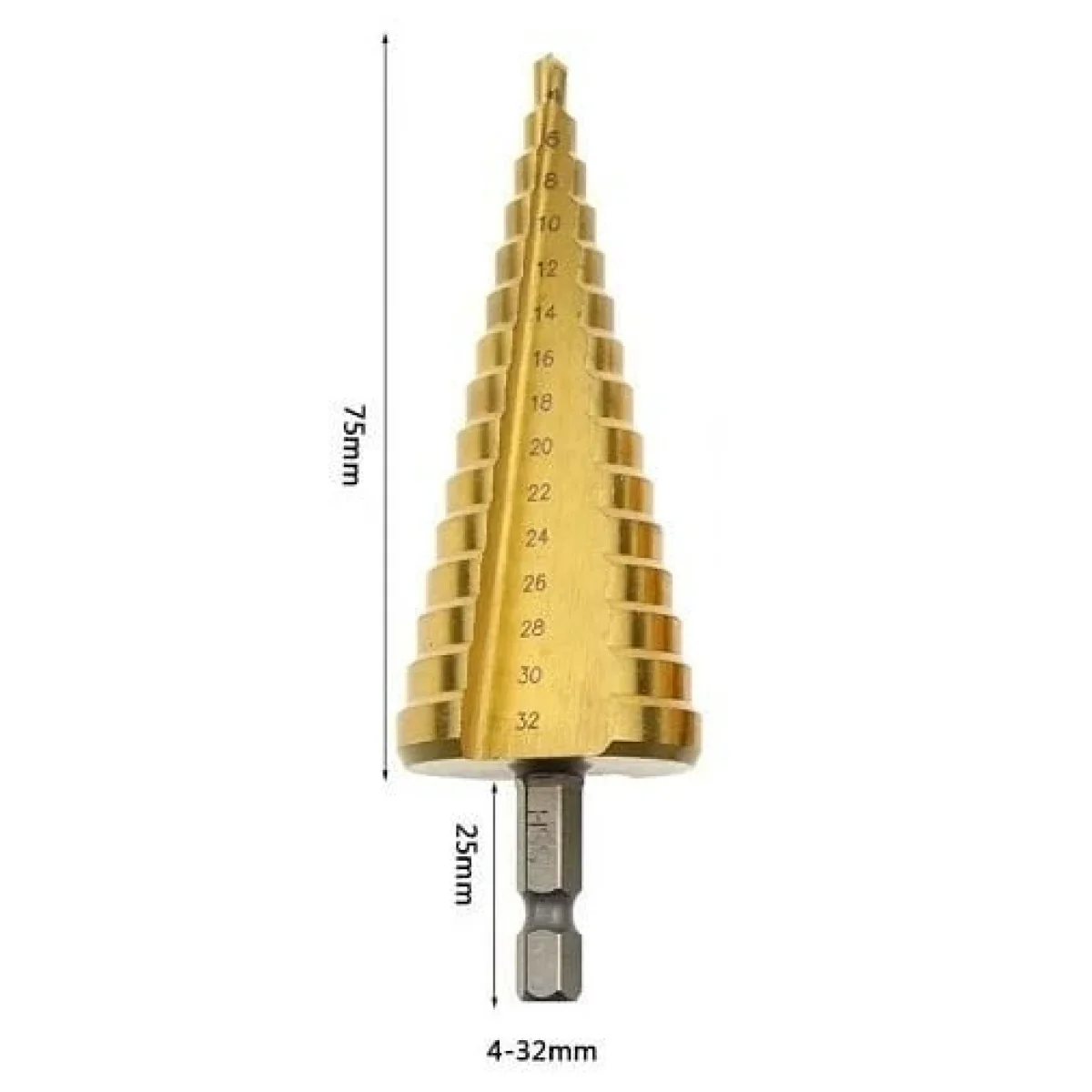 Paslanmaz Matkap Ucu Kademeli Sac Delme Aparatı