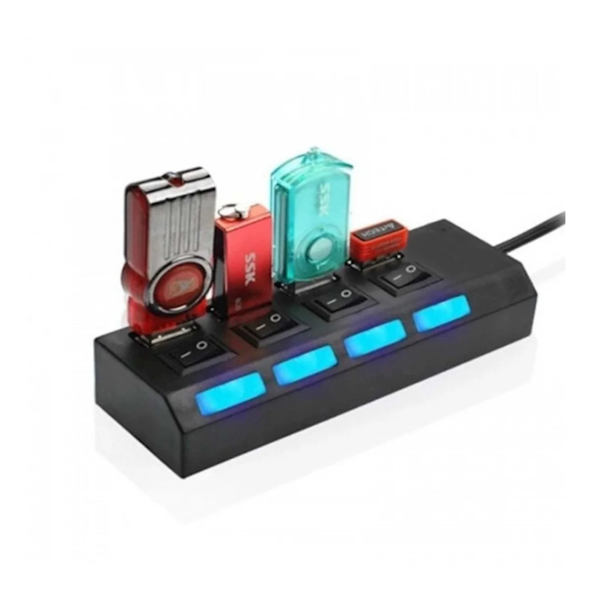 Polygold 4 Port Anahtarlı Usb 2.0 Çoğaltıcı