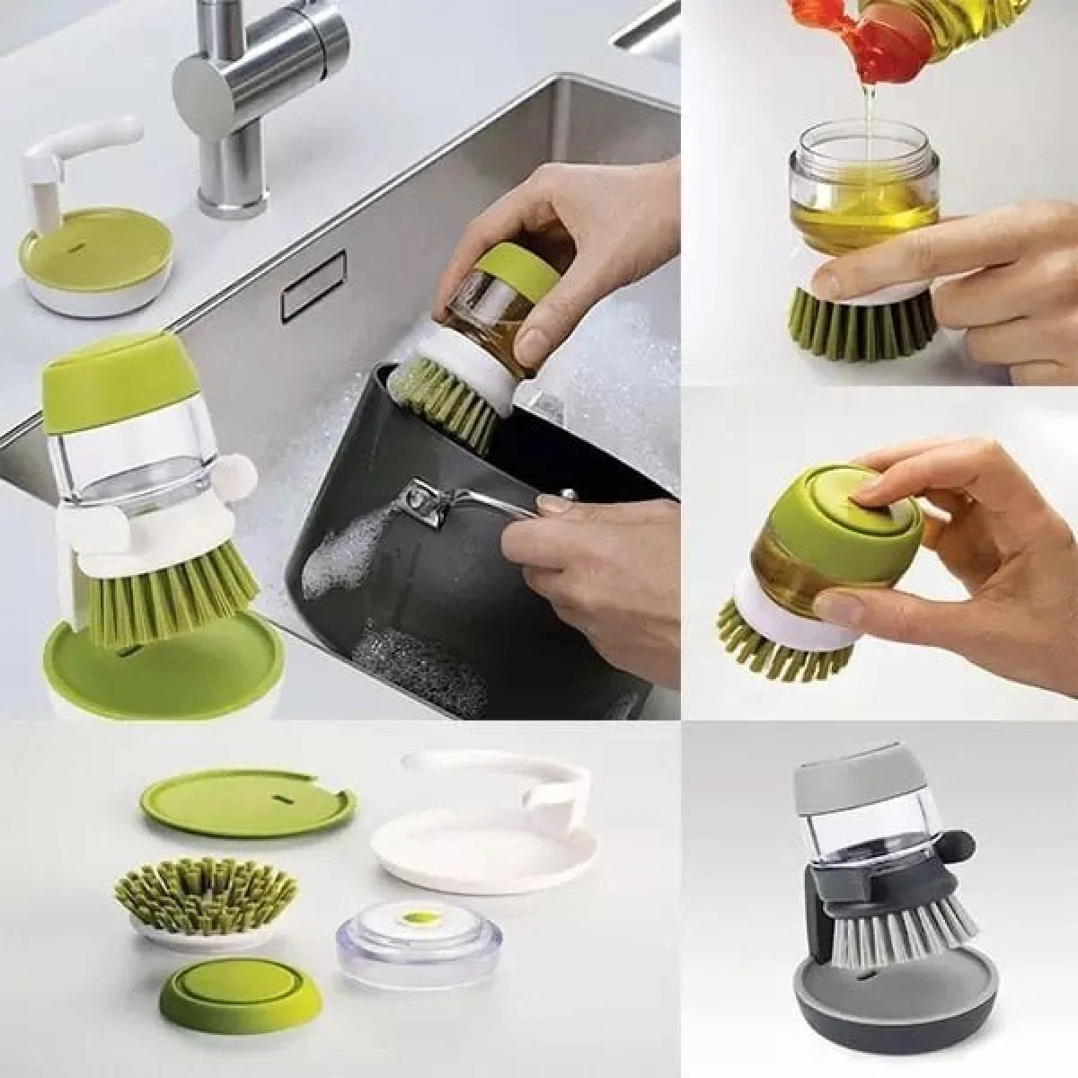 Standlı ve Hazneli Lavabo Fırçası