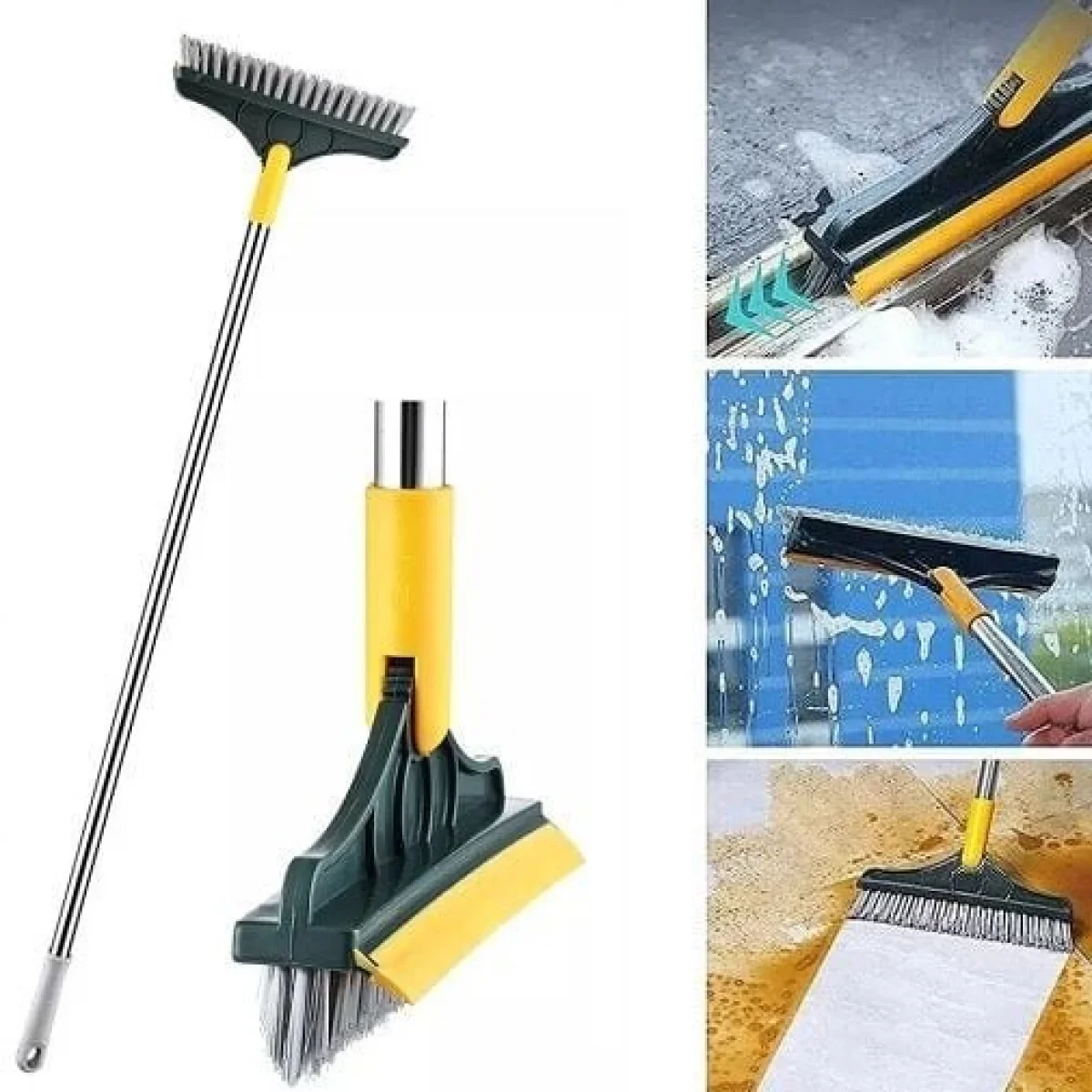 V Uçlu Çekçek Çekpaslı Yer Köşe Temizlik Fırçası