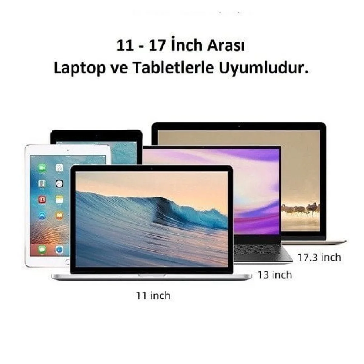 Yükseklik Ayarlı Katlanabilir Laptop Tablet Standı
