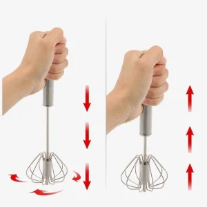 Bas Çek Mikser Karıştırıcı 30 Cm Paslanmaz Çelik