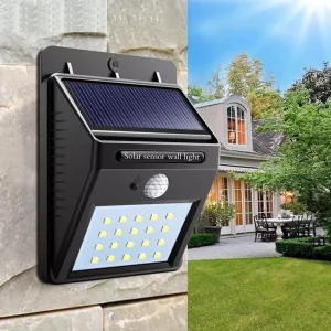 Haraket Sensörlü 20 Led Solar Bahçe Lambası