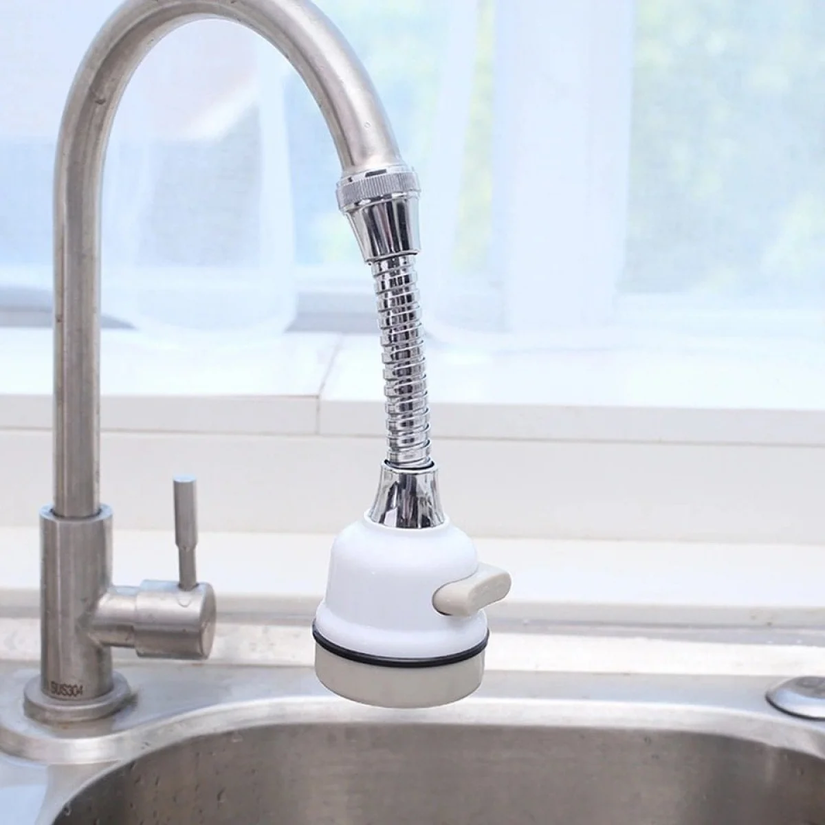 3 Fonksiyonlu Hortumlu Esnek Musluk Başlığı