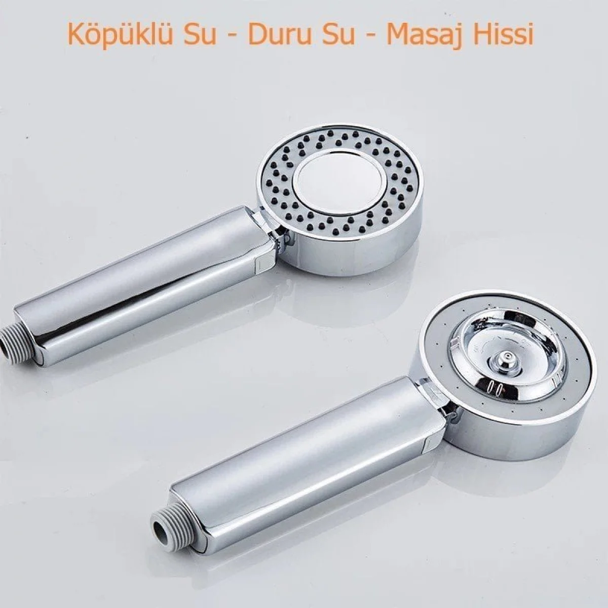 Çift Taraflı 3 Fonksiyonlu Duş Başlığı Köpüklü Su Özelliği