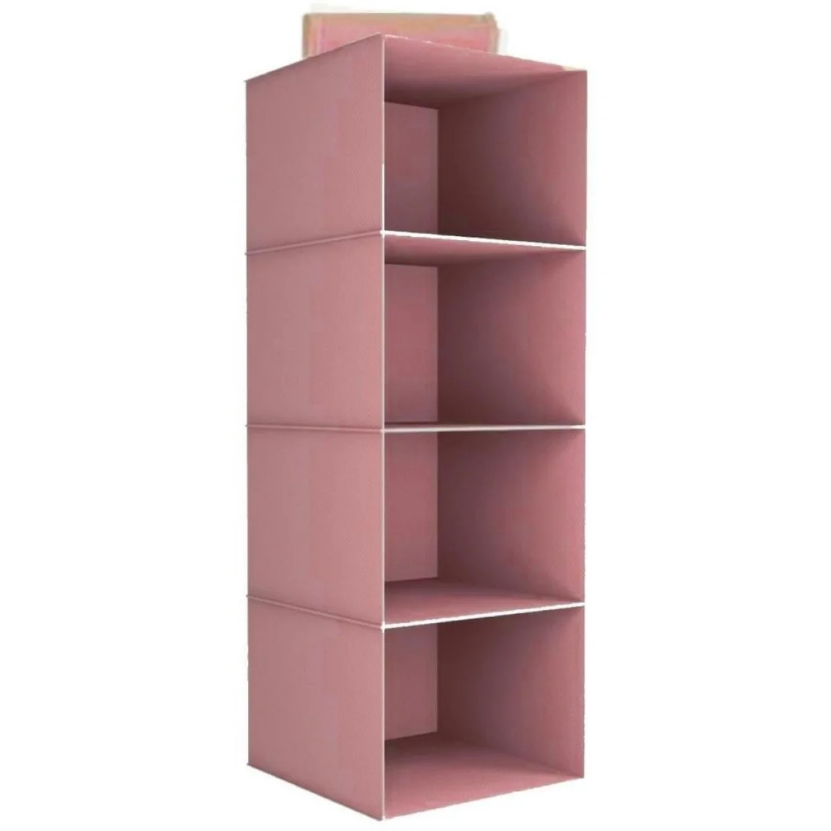 Dolap İçi Düzenleyici 4 Gözlü Pembe