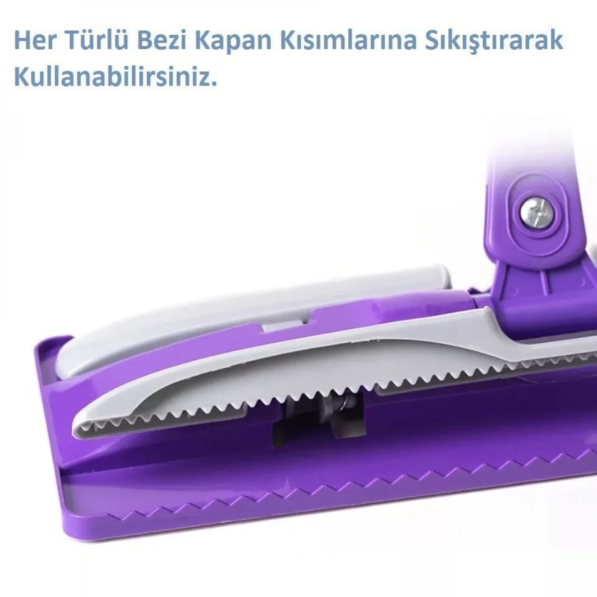 Her Bez Takılabilen Teleskobik Mop Seti ( Hediyeli )
