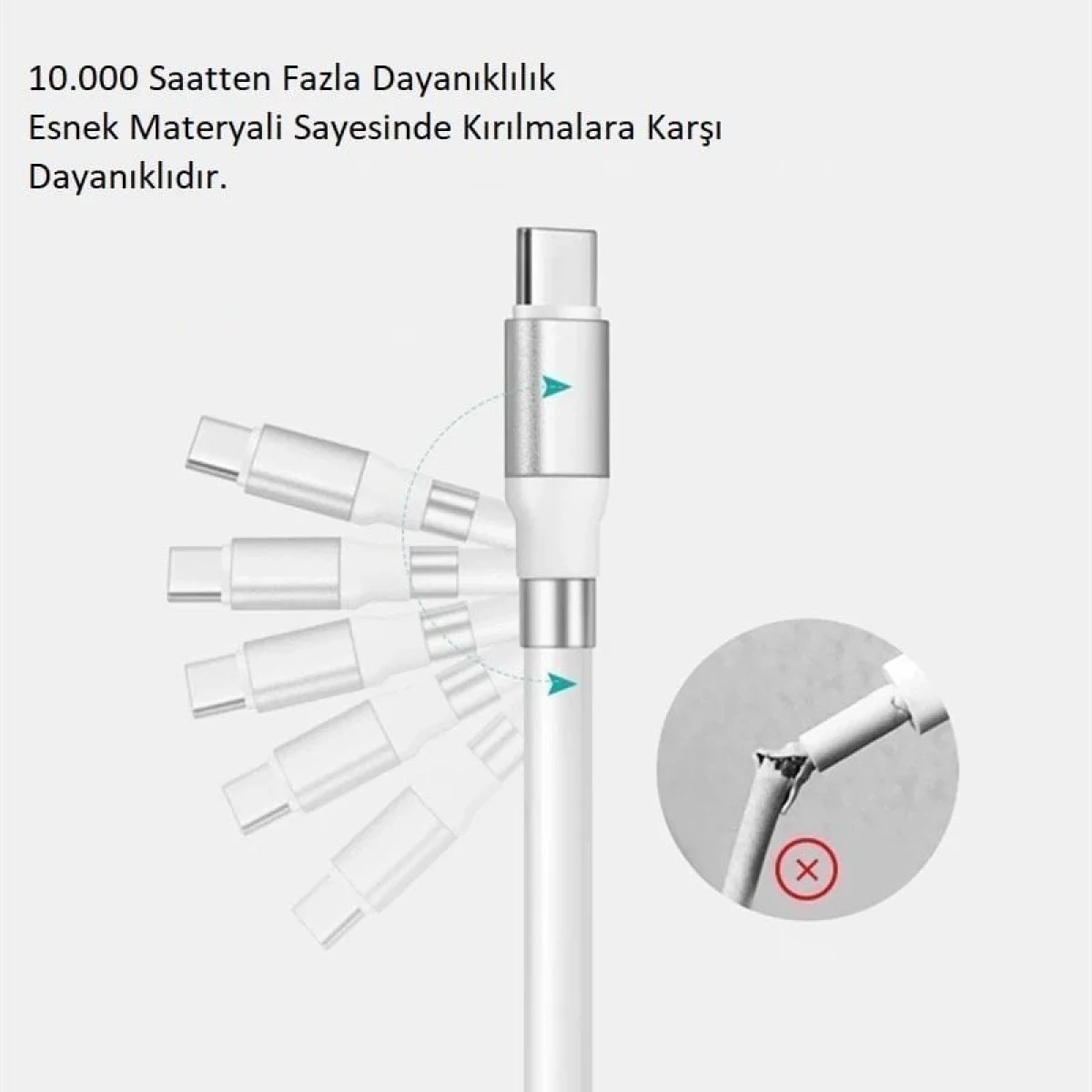 Mıknatıslı Kendini Toplayan Şarj Kablosu Micro Usb
