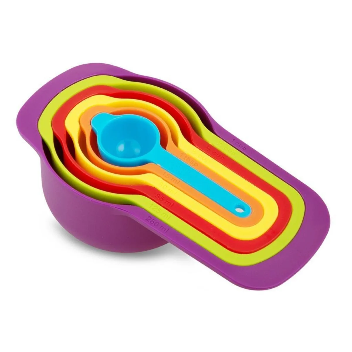 Renkli Ölçü Kaşığı 6 Lı Set