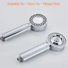 Çift Taraflı 3 Fonksiyonlu Duş Başlığı Köpüklü Su Özelliği