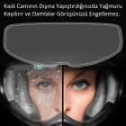 Motosiklet Kaskı İçin Yağmur Kaydırıcı Film