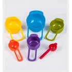 Renkli Ölçü Kaşığı 6 Lı Set