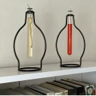 2 Li Dekoratif Cam Metal Kandil ve Kandil Yağı