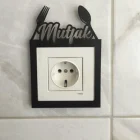 Ahşap Dekoratif Priz Kenarı Süsü Mutfak