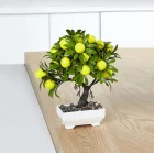Dikdörtgen Saksıda Yapay Limon Ağacı 24 x 18 cm
