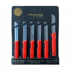 Solingen 6 Lı Tırtıklı Meyve Sebze Bıçağı Kırmızı