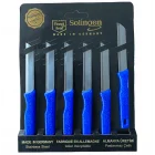 Solingen 6 Lı Tırtıklı Meyve Sebze Bıçağı Mavi