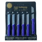 Solingen 6 Lı Tırtıklı Meyve Sebze Bıçağı Mor