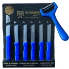 Solingen Tırtıklı Meyve Bıçağı ve Sapan Soyacak Mavi