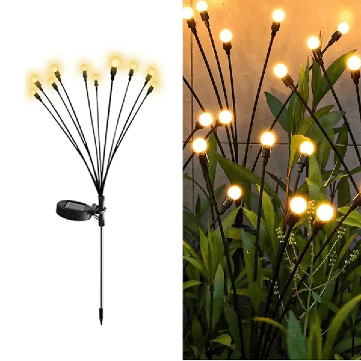 8 Dallı Ateş Böceği Solar Bahçe Lambası