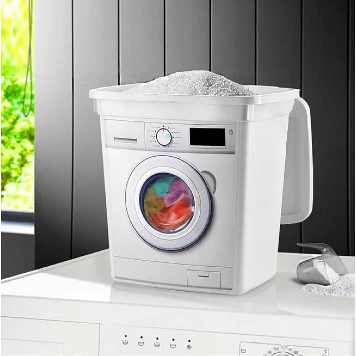 Çamaşır Makinesi Görünümlü Deterjan Kutusu