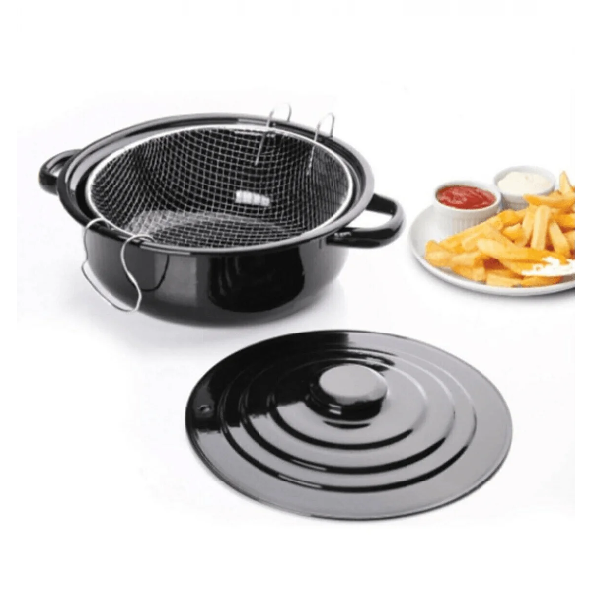 Emaye Fritöz Kızartma Tenceresi