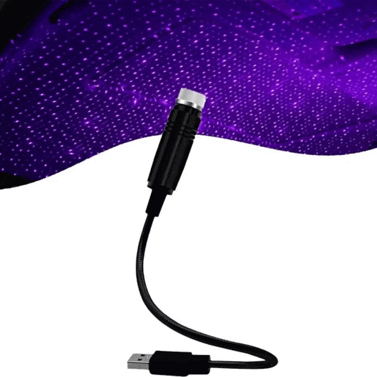 Mavi Ayak Altı Tavan Usb Led Işık Araç İçi Disko