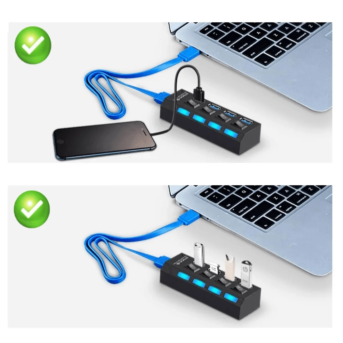 Polygold 4 Port Anahtarlı Usb 2.0 Çoğaltıcı