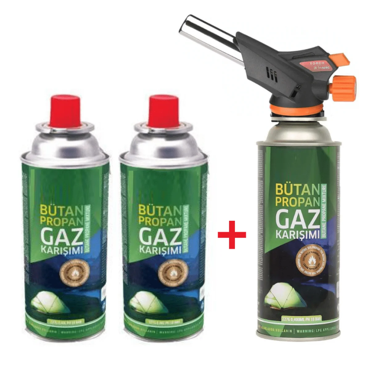 Turbo Torch Pürmüz ve Kartuş Seti 3 Kartuşlu