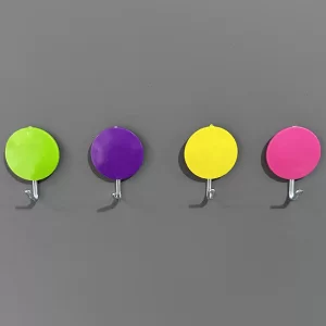 4 Lü Yapışkanlı Renkli Askı