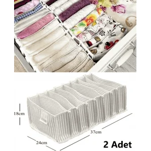 8 Gözlü Çekmece İçi Akordiyon Organizer L 2 Li