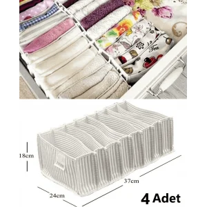 8 Gözlü Çekmece İçi Akordiyon Organizer L 4 Lü