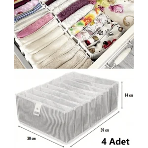 8 Gözlü Çekmece İçi Akordiyon Organizer XL 4 Lü