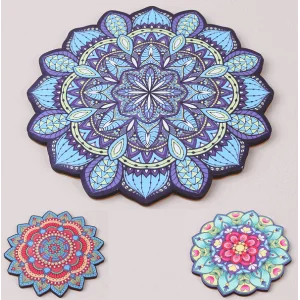 Ahşap Mandala Desenli Nihale