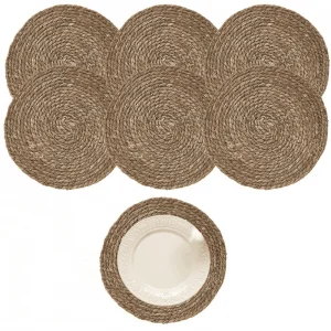 El Yapımı Lüx Örme Hasır Amerikan Servis 6 Lı