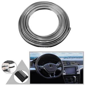 Gümüş Araba Oto Trim Dekorasyon Şeridi 5 mt