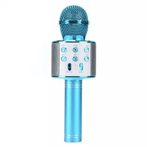 Karaoke Bluetooth Mikrofon Speaker Mavi