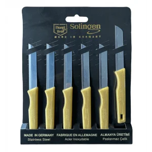 Solingen 6 Lı Tırtıklı Meyve Sebze Bıçağı Gold