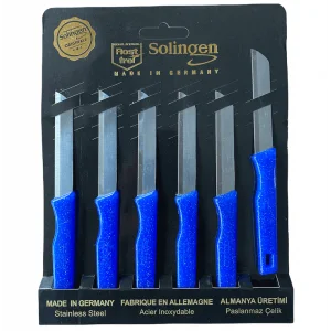 Solingen 6 Lı Tırtıklı Meyve Sebze Bıçağı Mavi