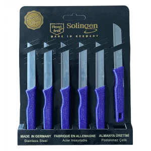 Solingen 6 Lı Tırtıklı Meyve Sebze Bıçağı Mor