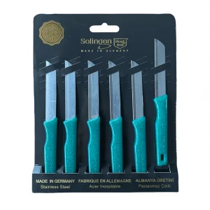 Solingen 6 Lı Tırtıklı Meyve Sebze Bıçağı Yeşil