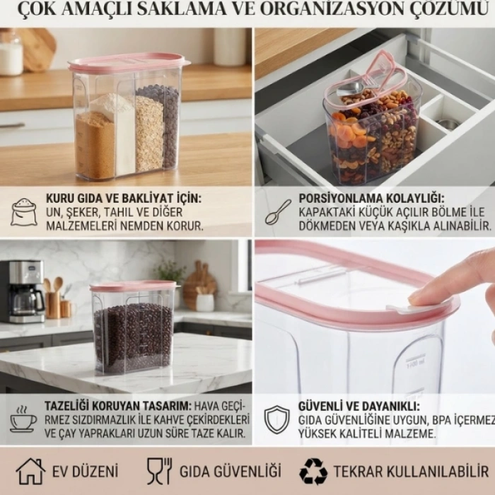 Cazibiz Şeffaf-Saklama Kabı-1.7 Lt-437781