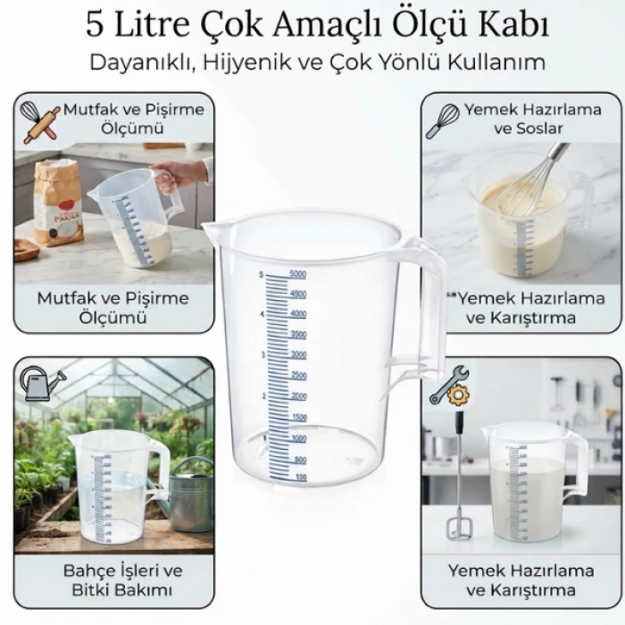 Cazibiz 5 Litrelik Ölçü Kabı-438257