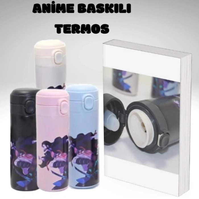 Cazibiz Anime Baskılı Vakumlu Paslanmaz Çelik Termos-440875