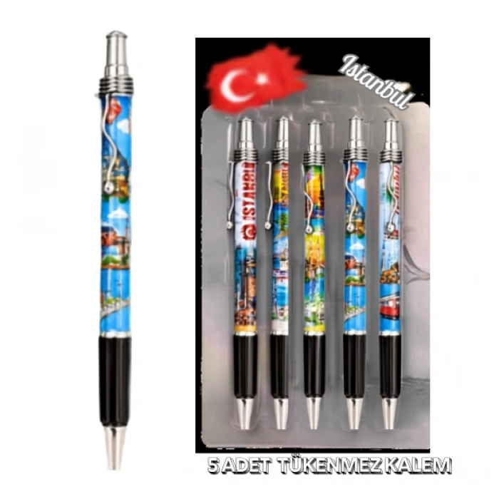 Cazibiz İstanbul Temalı Tükenmez Kalem Seti-445275
