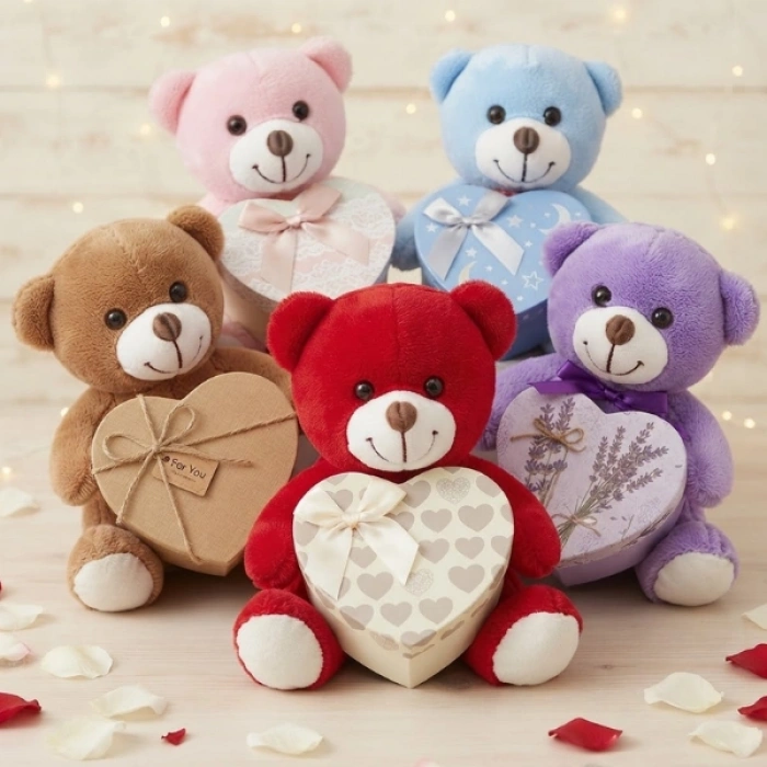 Cazibiz Kutulu Sevimli Peluş Ayıcık-422664