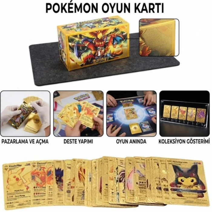Cazibiz Pokemon Temalı Oyun ve Koleksiyon Kartı Seti-445739